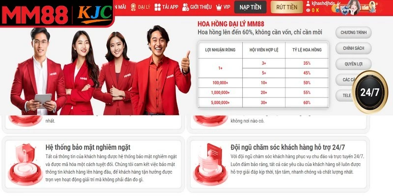 Đại lý MM88 mang đến tỷ lệ hoa hồng cực khủng 